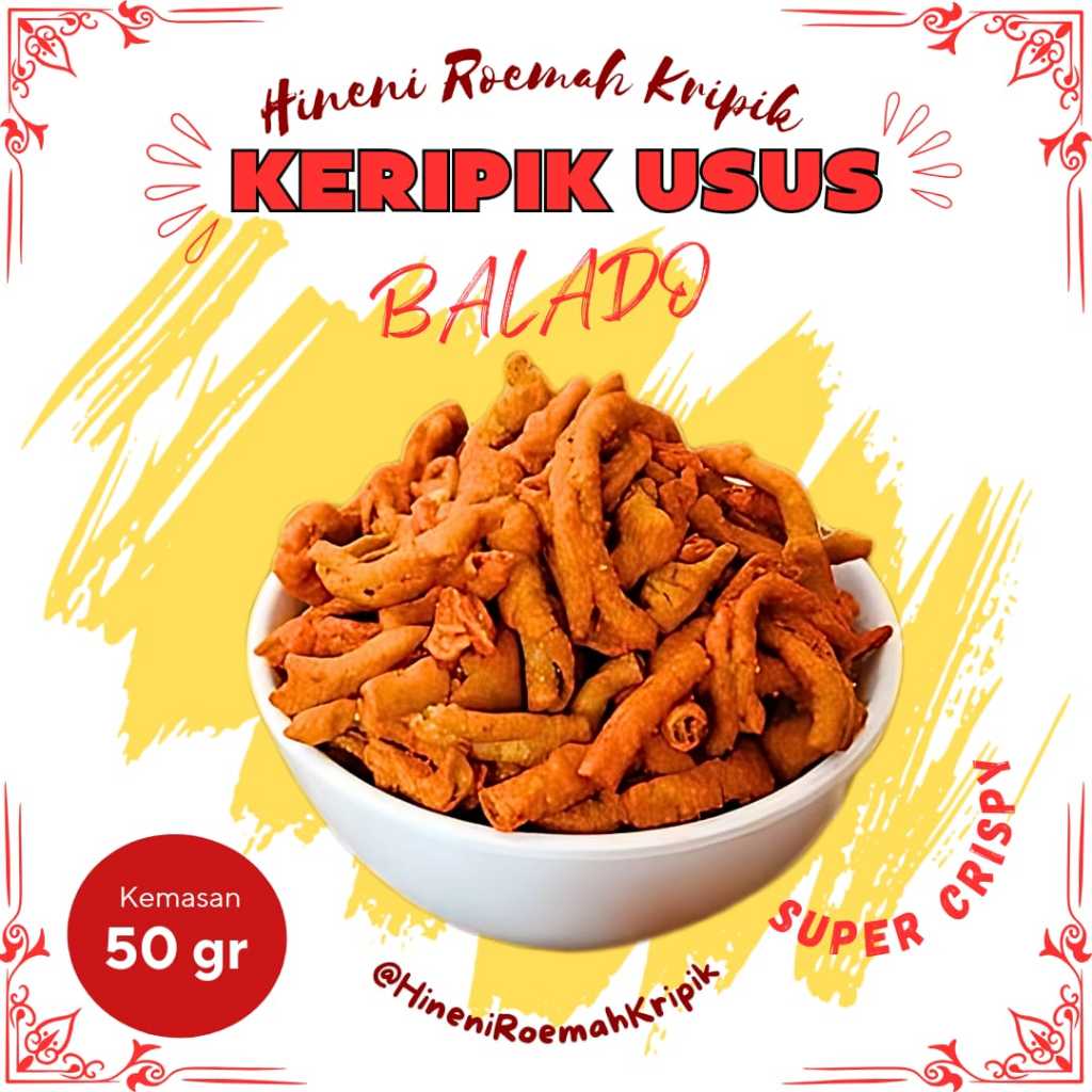 

Usus Crispy Pedas Daun Jeruk