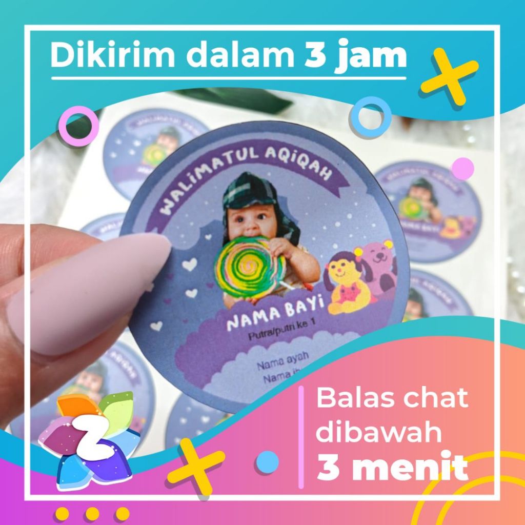 

Stiker Label Bulat Aqiqah Sticker Bulat Aqikah Stiker Akikah Anak