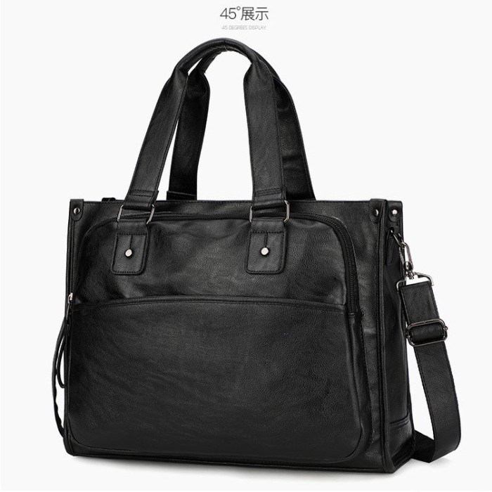 Tas Selempang Pria - Messenger Tas Travel Kulit Asli - Tas Laptop
