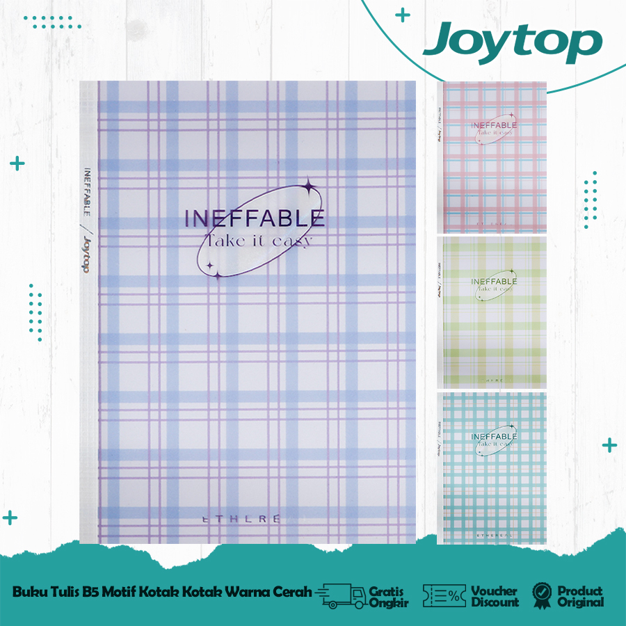 

JOYTOP Buku Tulis B5 Motif Aesthetic Notebook Diary