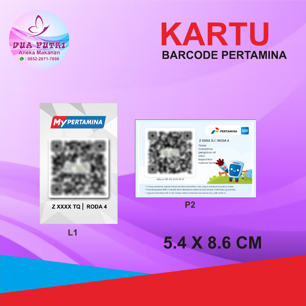 KARTU ID CARD BBM SUBSIDI MY PERTAMINA