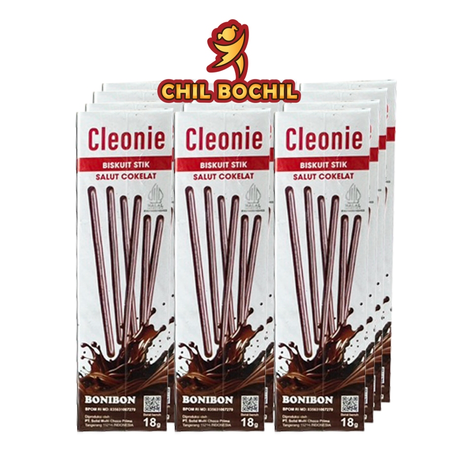 

CLEONIE BONIBON BISKUIT STIK COKELAT PER1 PAK ISI 12 PCS X 18 GRAM - CHIL BOCHIL