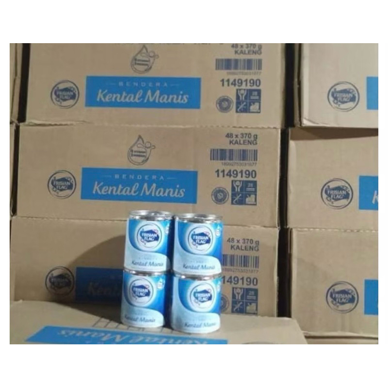 

1 DUS SUSU BENDERA BIRU KALENG 370 GR [ ISI 48 KALENG ]