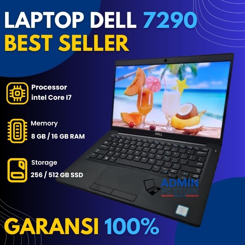 Laptop Dell Lattitude 7290 core i7 8gb/ssd 256gb