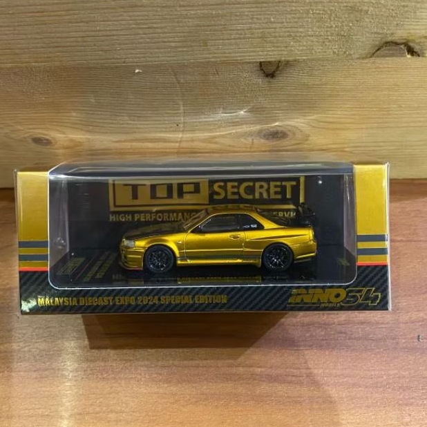 INNO 64 NISSAN SKYLINE GT-R (R34) "TOP SECRET" MALAYSIA DIECAST EXPO 2024 SPECIAL EDITION INNO64