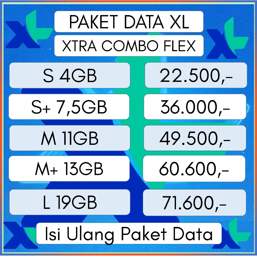 [INJECT] PAKET DATA .XL XTRA COMBO FLEX S M L