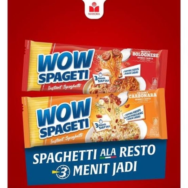 

Wow spaghetti carbonara / bolognese 88gr