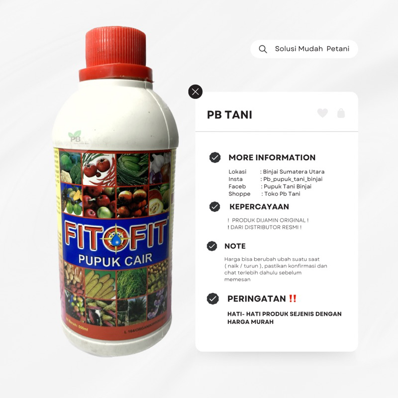 Pupuk Cair Multi-Enzim FITOFIT 500 ML