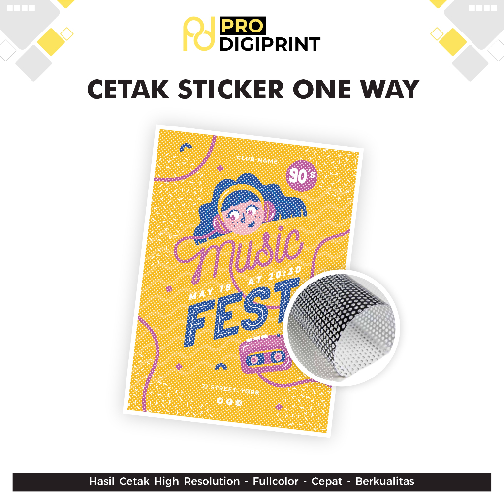 

Sticker One Way Vision ( Pro Digiprint )