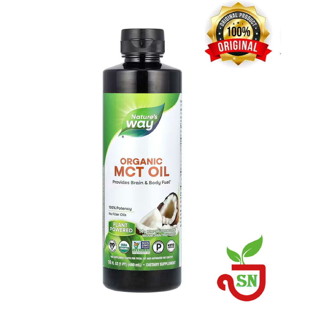 Nature's Way Organic MCT Oil 480 ml Minyak MCT Organik Natures way