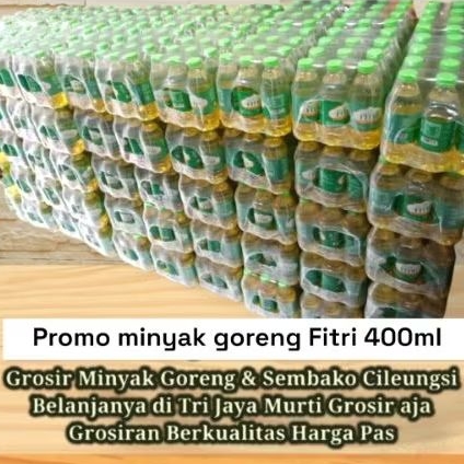 

PROMO Minyak Goreng Fitri Botol 400ml 1 Karton Isi 12pcs