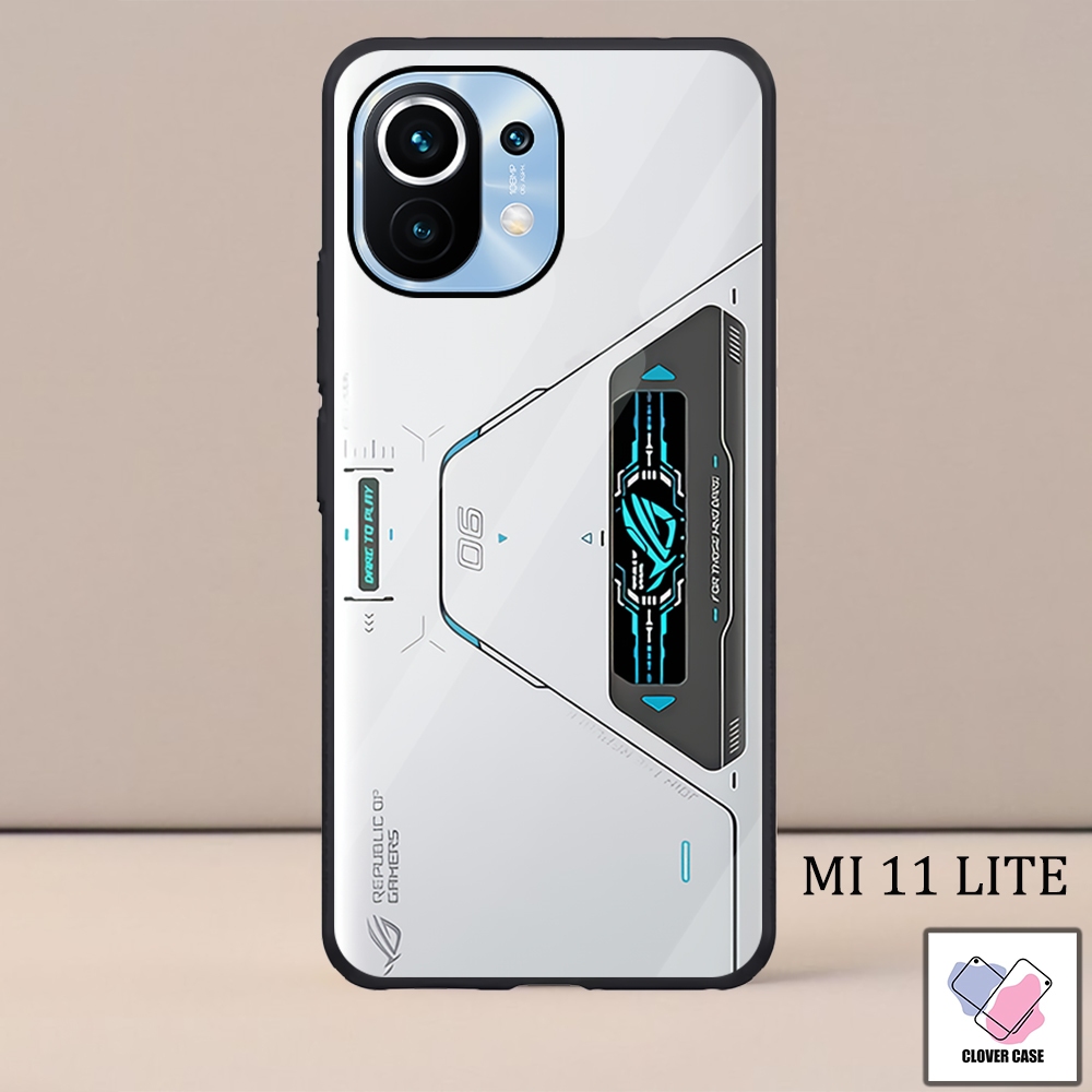 [CM100]  Case Glossy Case | MI 11 LITE | CASE KEKINIAN LUCU |  Casing Hp Kilau Motif ROG