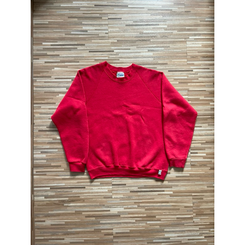Vintage 90s Blank Discus Athletic Red Sweatshirt