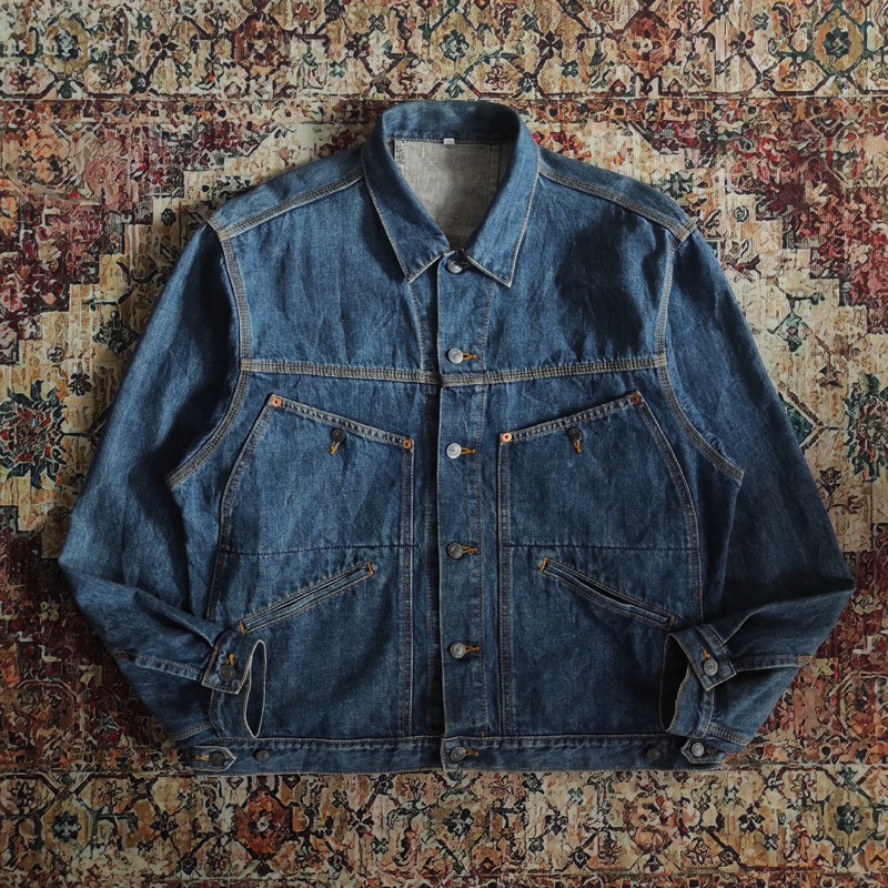 WORK JACKET DENIM BLUE JEANS Made in Japan