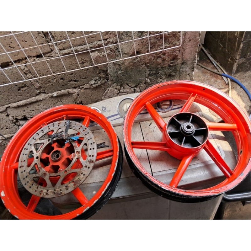 Velg variasi ninja rr 150 zx 150 2 Tak ninja r kawasaki bisa pelek racing palang tapak lebar kelengk
