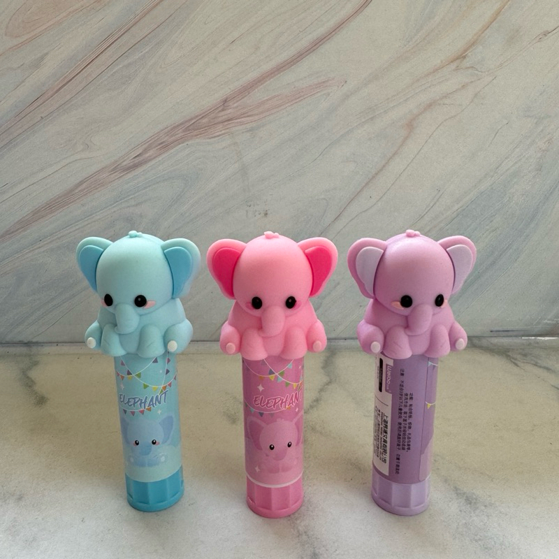 

lem kertas stik glue stick fancy lucu motif gajah