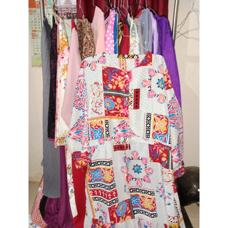 Gamis, atasan, kulot preloved/bekas murah layak pakai