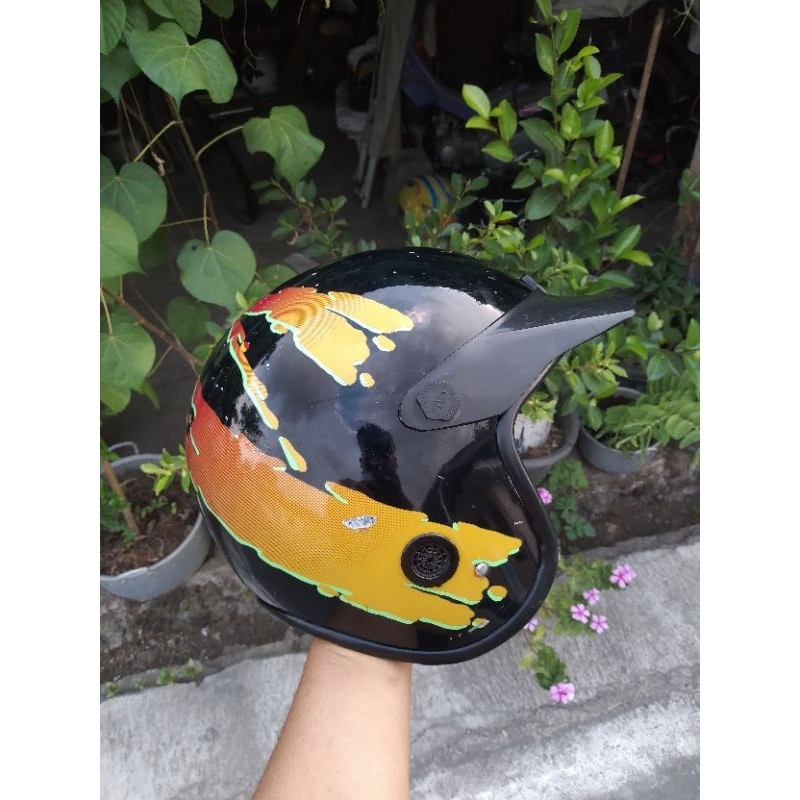 Helm jadul kawasaki kaze original