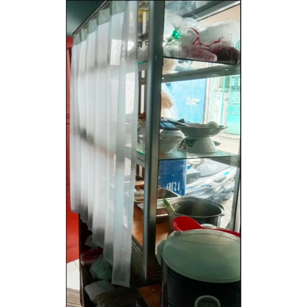 Piyugardening Gorden Etalase Warung Makan Tirai Tutup Etalase Warung Makan Gorden Warung Gorden