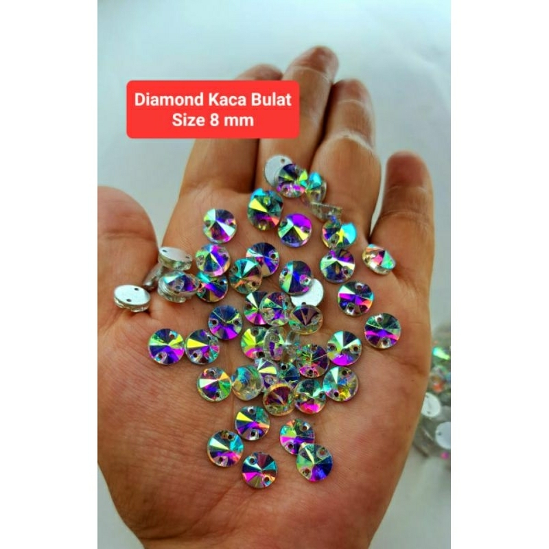 Payet  Diamond  Kaca Bulat 8mm Swarovski