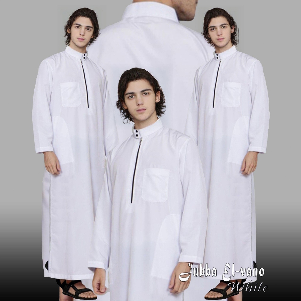 Willy Gamis Jubah pria dewasa polos - baju muslim pria - jubah Elvano - jubah pria dewasa