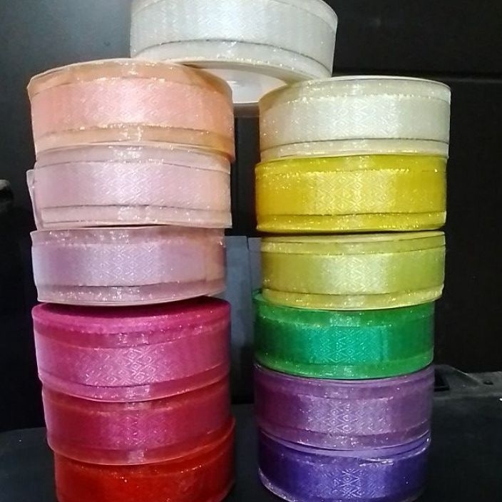 

PROMO SPESIAL Pita Organdi 1 25cm 2yard Motif