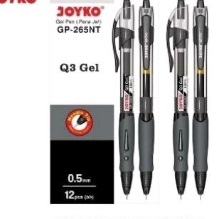 

READY STCOK BOLPEN PEN BALLPOINT GEN Q3 GEL HITAM GP265 NT Q3 GEL UNTUK KANTORSEKOLAHDLL 1 PAK ISI 12 BUAH