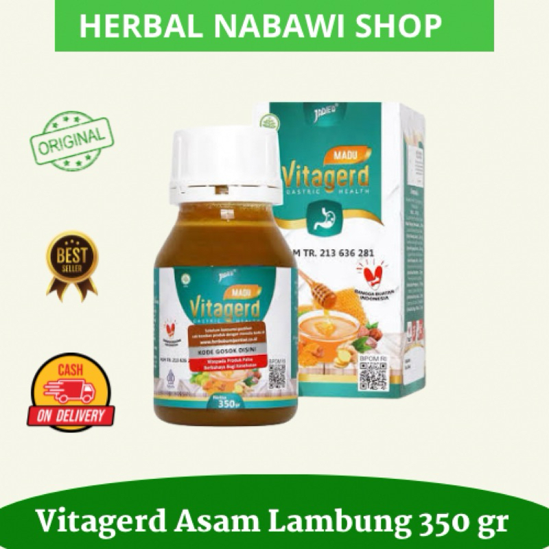 Madu VITAGERD Herbal GERD dan Asam Lambung Original Asli Ori