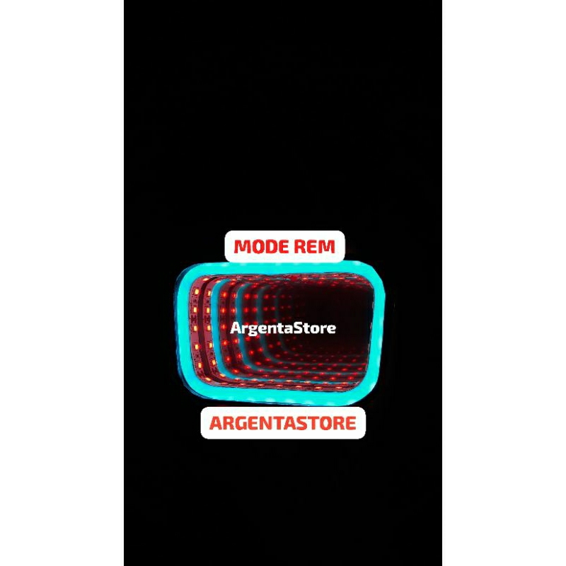 STOPLAMP INFINITY MIO J DAN MIO GT 110 BIRU MERAH CUSTOM LAMPU BELAKANG INFINITY MIRROR