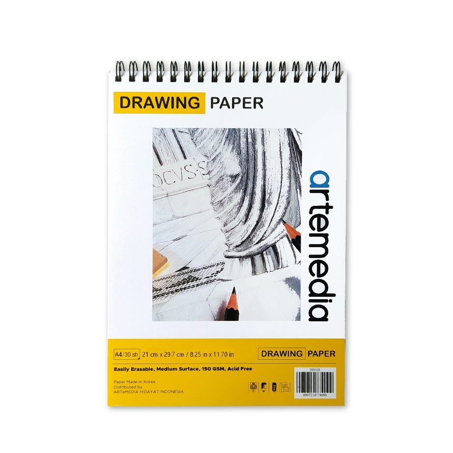 

BELI Artemedia Drawing Paper Book A4 Wire Bound Sketchbook