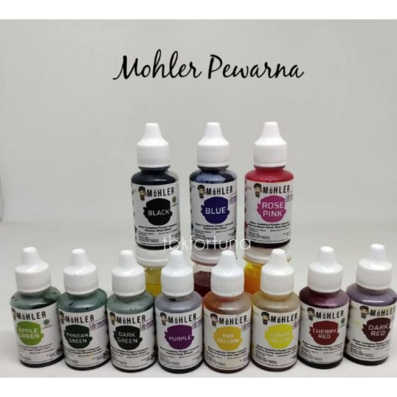 

[SERIES] MOHLER Coloring / Pewarna Makanan Aneka Warna