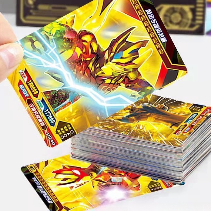 BIG DISCOUNT 11pcs Kartu Ultraman Mainan Ultraman Mainan Kartu Ultraman Orb Gold Ultra Rare Card Kar