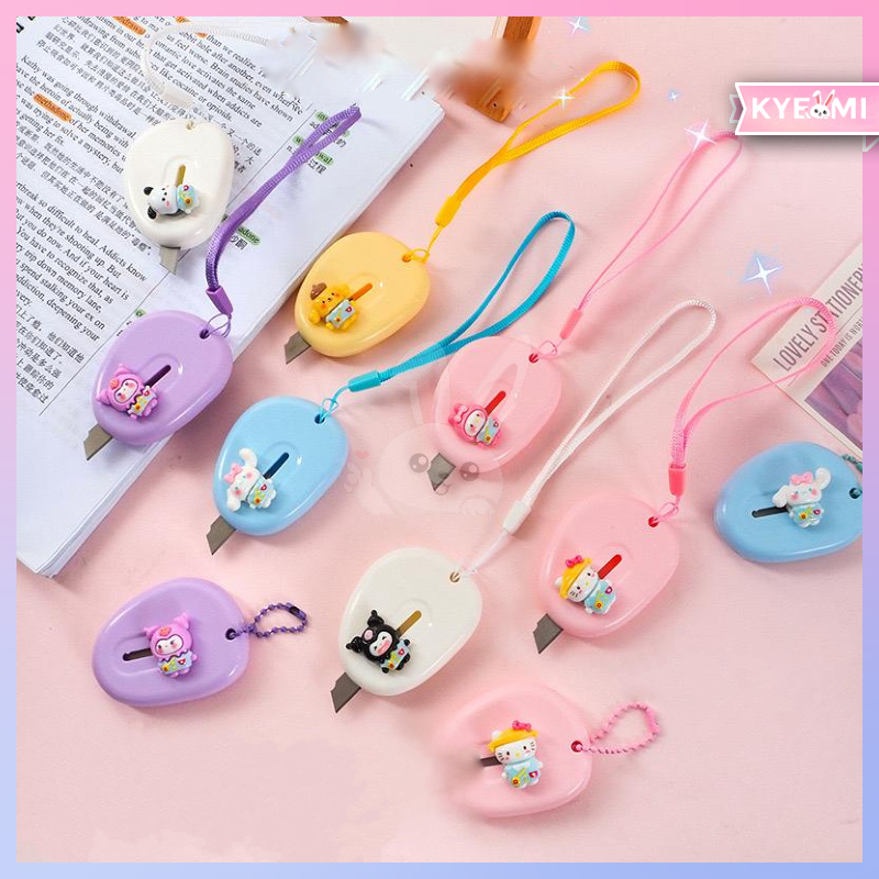 

KYEOMI Cutter Mini Motif Karakter Paket Box Cutter Gaya Lucu Korea Import PSK006
