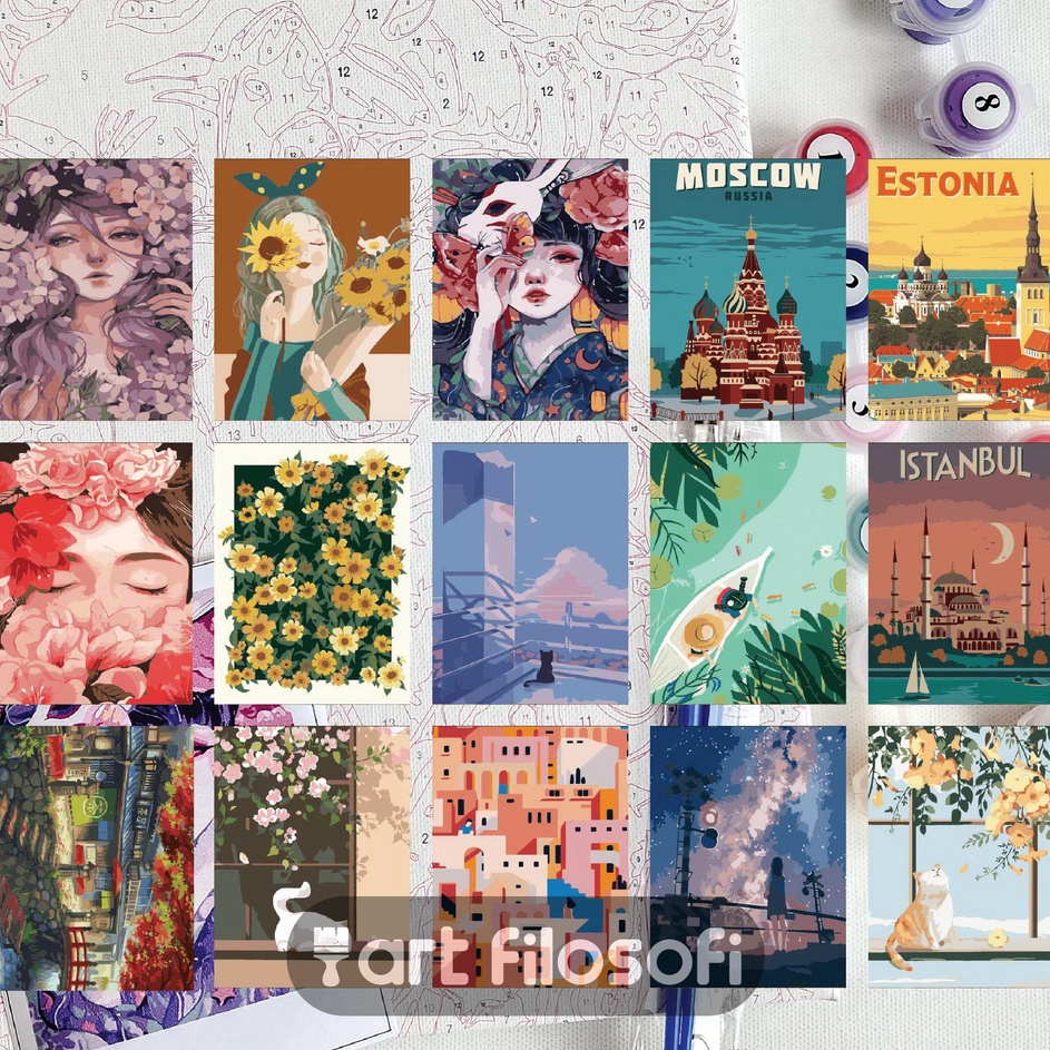 

CUCIGUDANG Paint By Number 2x3cm DIY Kit