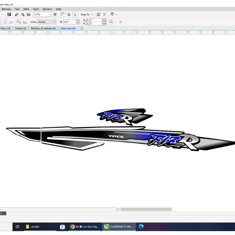 striping fizr custom variasi f1zr striping fizr custom