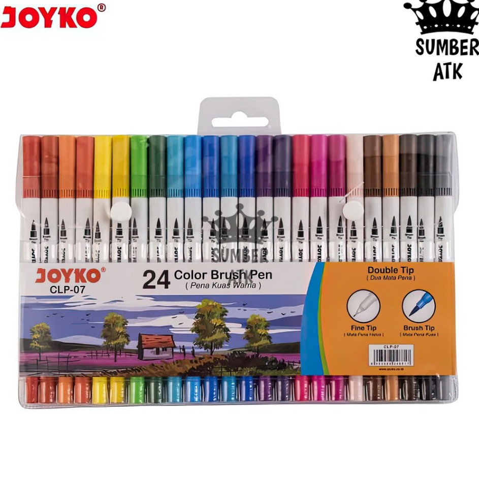 

BERKAH Color Brush Pen Pena Kuas Warna CLP7 24 Warna Color DBP24