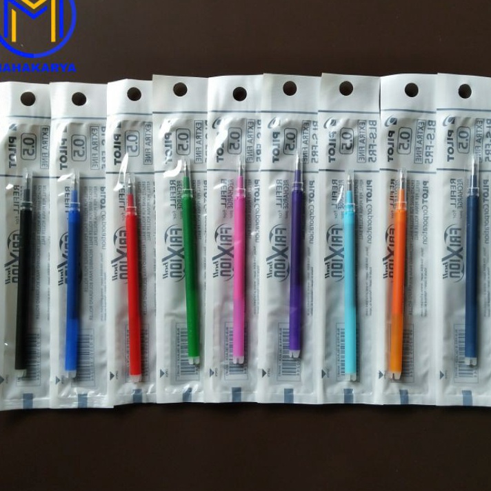 

IMPOR TERBARU Refill Isi Pulpen PILOT Frixion Clicker Ball 5 7 1 Pcs Warna Warni