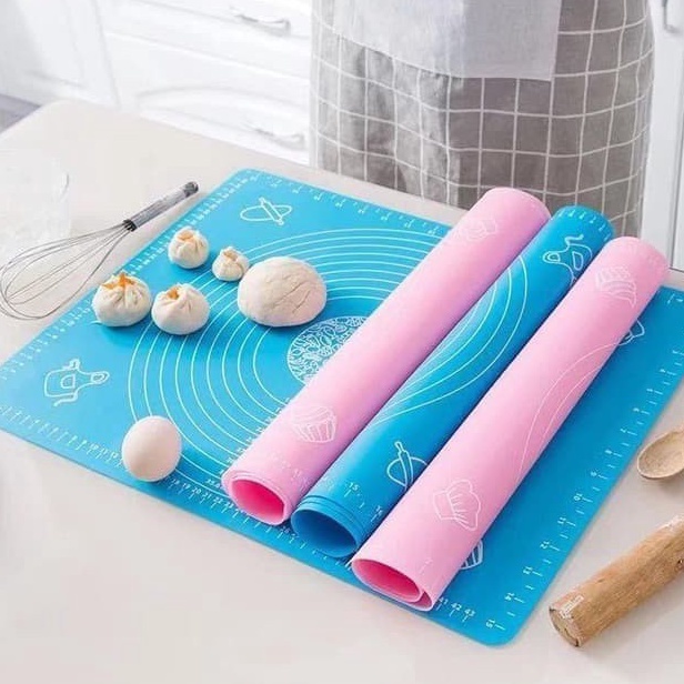 BELI Alas adonan kue Alas Silikon Super Jumbo Mat Pastry Scale Matras Adonan