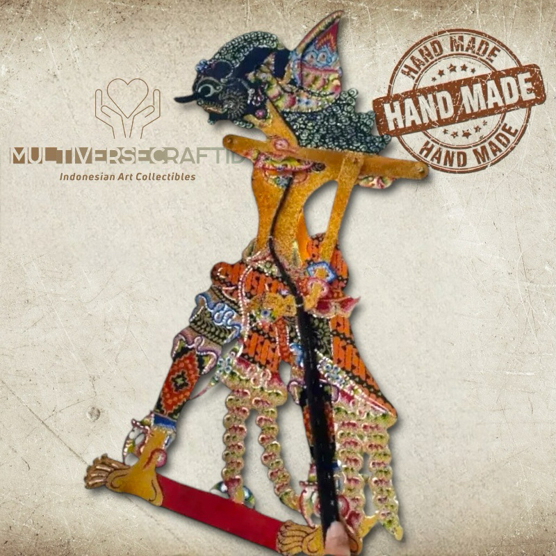 MULTIVERSECRAFTID Wayang Alusan Antasena Gagrak Solo Bahan Premium Kulit Asli