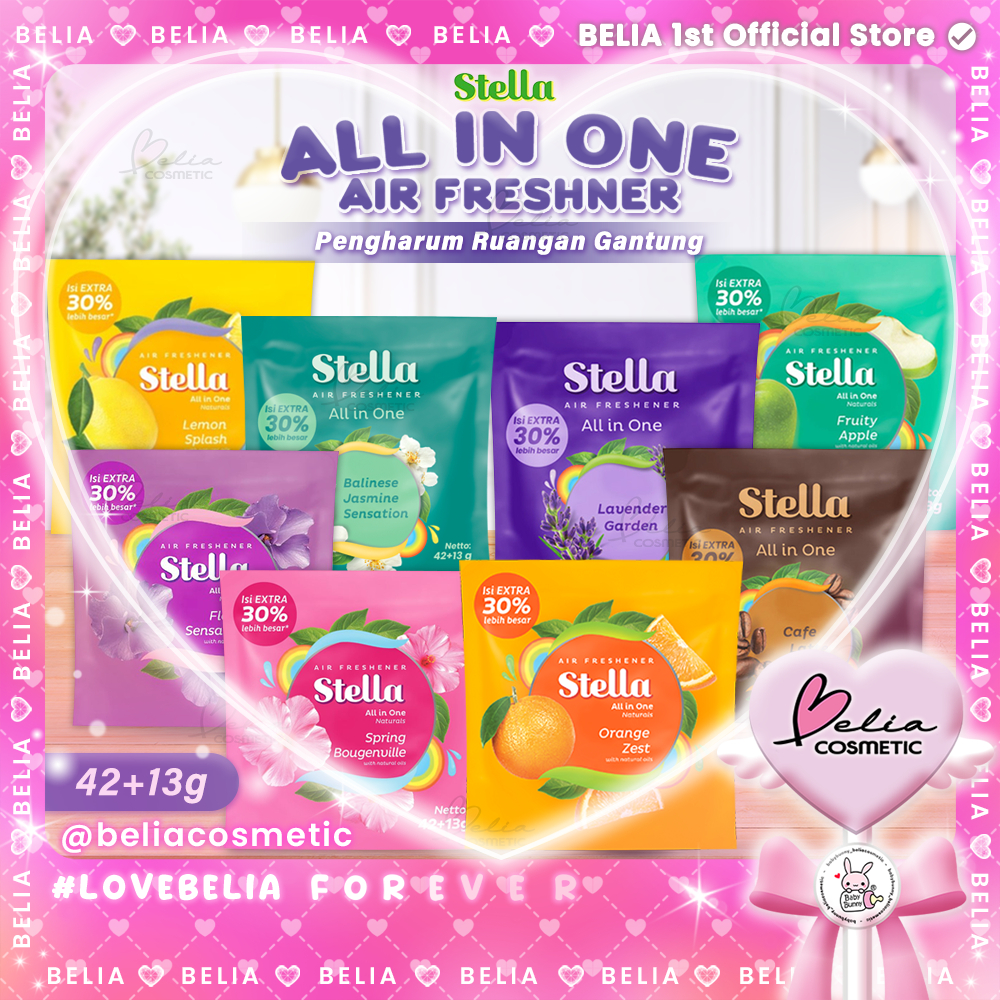 ❤ BELIA ❤ STELLA All In One Air Freshner Pengharum Ruangan Gantung 42g+13g | Praktis