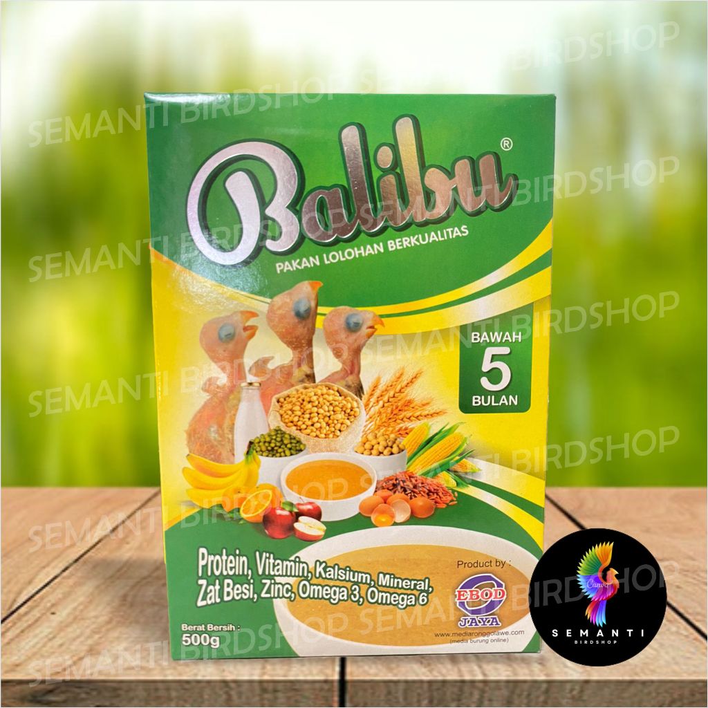 BALIBU EBOD JAYA PAKAN MAKANAN BUBUR ANAKAN BURUNG LOLOHAN PIYEK LOVEBIRD FALK HAND FEEDING SPET