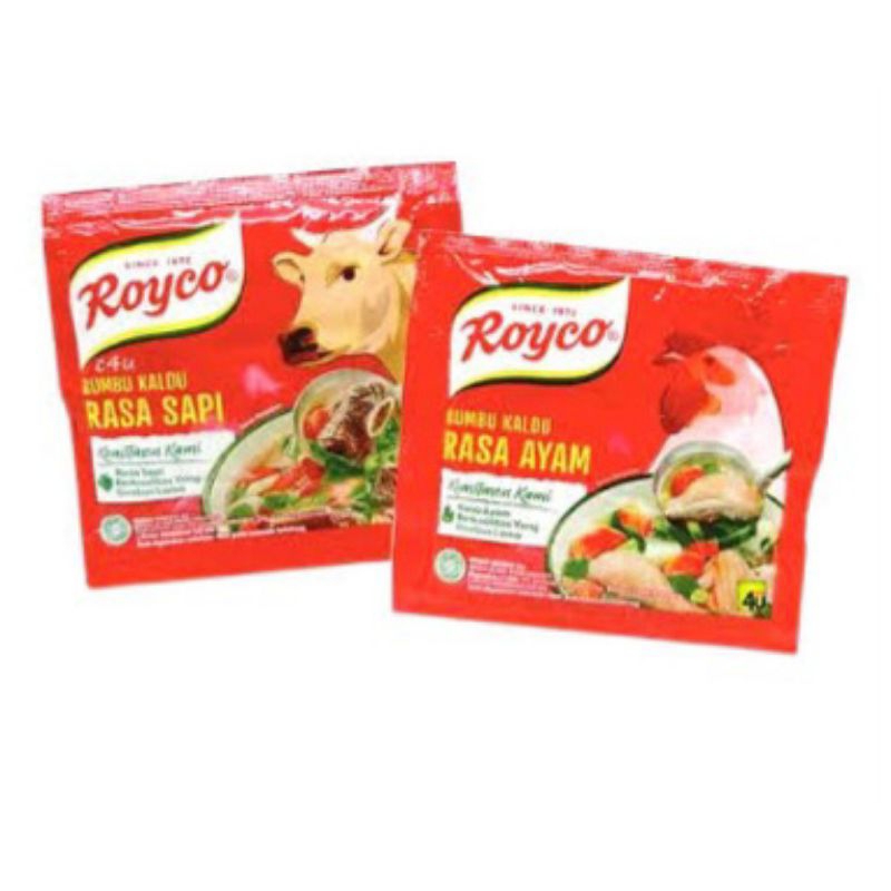 

Royco sapi dan ayam renteng isi 12