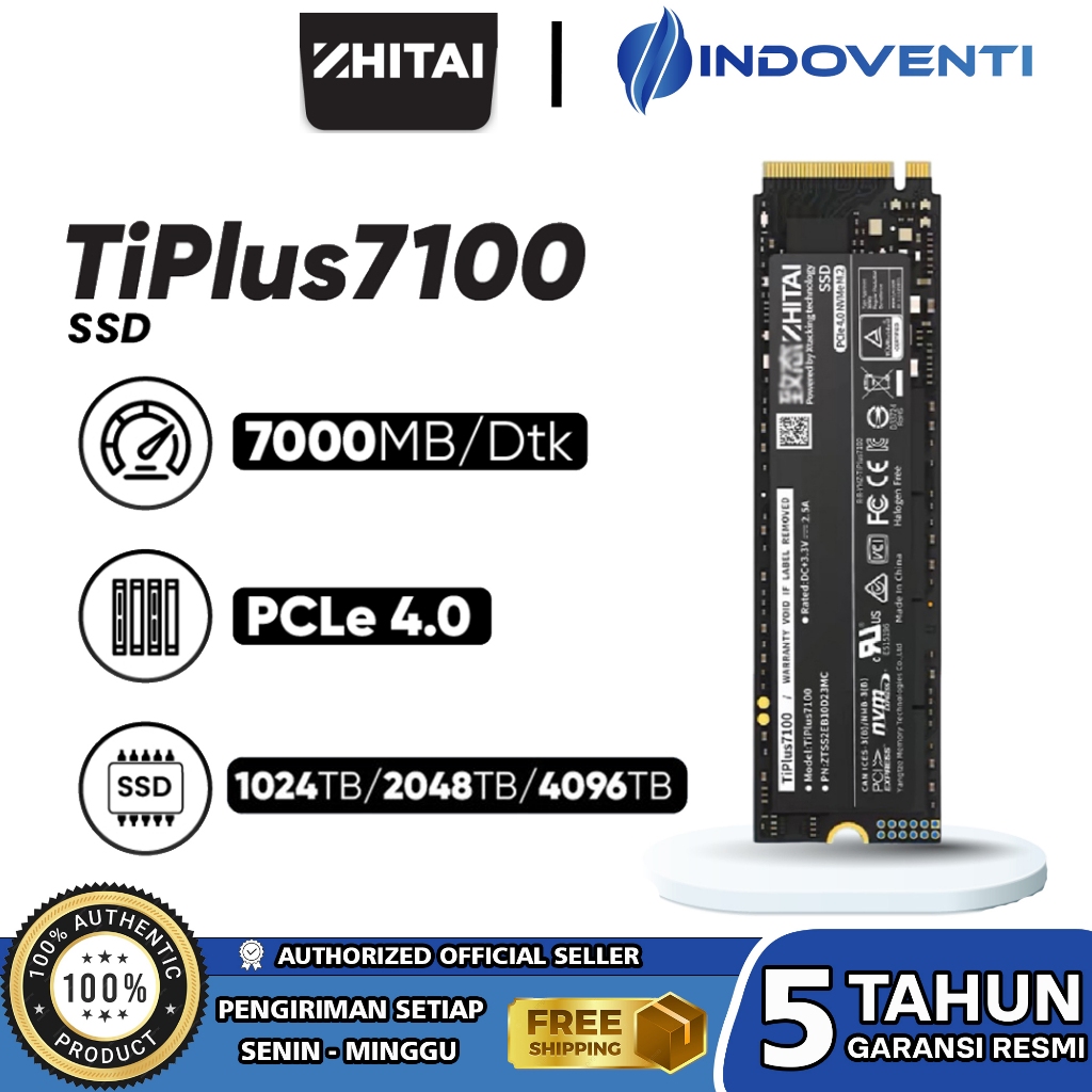 ZhiTai SSD TiPlus7100 1TB , 2TB , 4TB M.2 Memory SSD Tiplus 7100 PS5 Laptop External High Transfer S