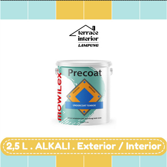 Cat Dasar (Alkali) Mowilex 2.5 L Interior & Eksterior