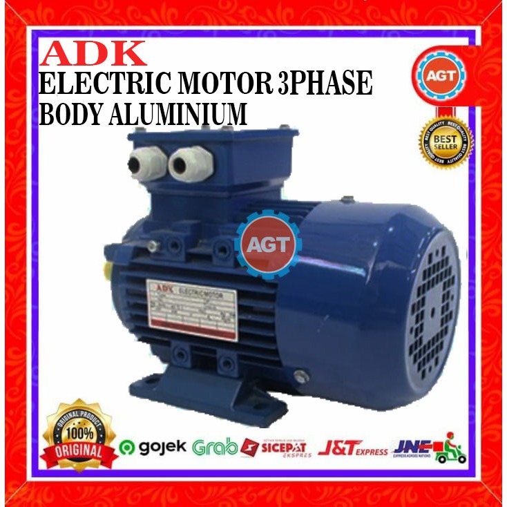 ELECTRIC MOTOR ADK 4KW 5.5HP 1500RPM 3PHASE B3 ALUMINIUM