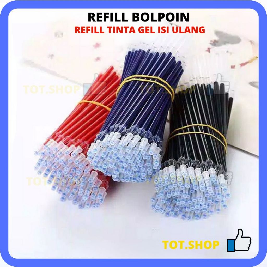 

REFILL BOLPOIN Tinta Pulpen Cair Tinta Pena Cair Biru Hitam Merah Isi Ulang Pulpen Gel