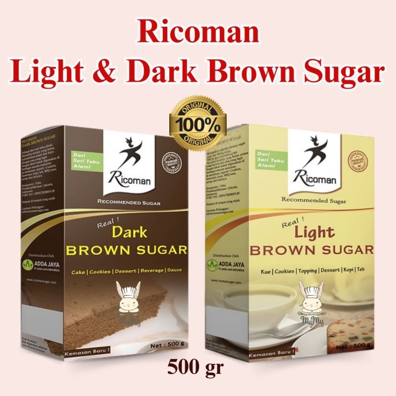 

RICOMAN Light | Dark Brown Sugar 500 gr