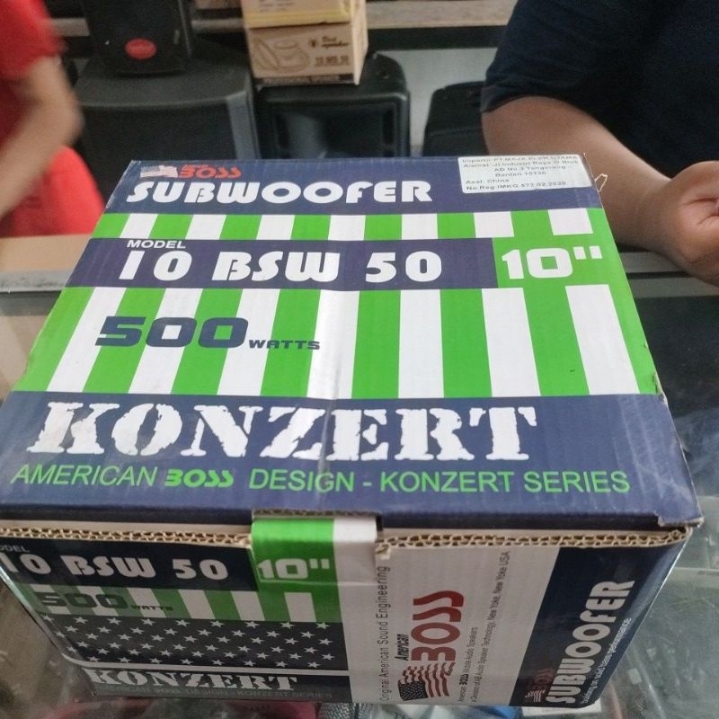 speaker American boss 10 BSW 50 subwoofer