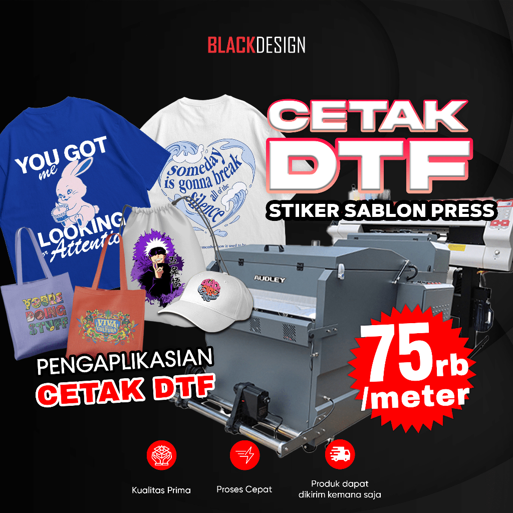 

Cetak DTF Meteran / Sablon DTF / Cetak Kaos Sablon DTF