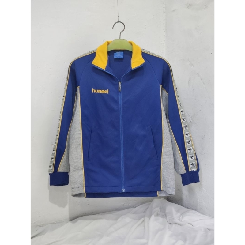 Jaket Tracktop Casual HUMMEL Taped Original Second Pria Wanita Second Murah Viral